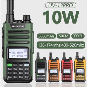 Baofeng UV13 Pro Talkie Walkie VHF UFH 10W Puissant Chargeur Type-C Double Bande UV-13 Mise à Niveau de UV-5R UV-10R UV-S9 10KM Radio Bidirectionnelle