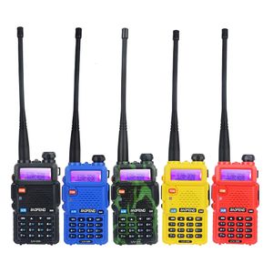 Baofeng UV5R Dual Band Walkie Talkie VHF 136174MHz UHF 400520MHz 128Ch 5W FM draagbare tweewegradio met headset 240229