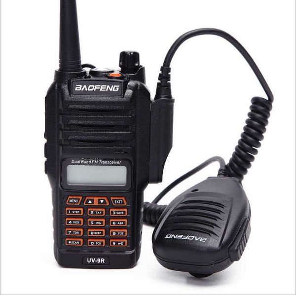 Talkie-walkie Baofeng UV9R avec poignée lumineuse Mibao Feng BF-A58 BF9700 UV9RPLUS microphone à main étanche