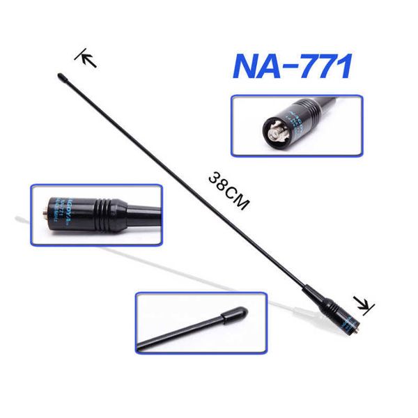 Antenne talkie-walkie Baofeng na-771 gain d'adaptation d'antenne double segment Baofeng UV5R série 888s Quansheng