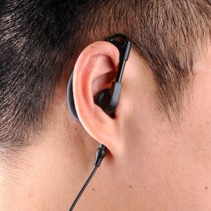 Baofeng walkie talkie oortelefoon uv-5r oortelefoon PTT met led oorhaak hoofdtelefoon k poort ham radio Microfoon headset uv 5r bf-888s