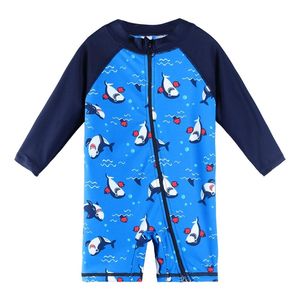 Baohulu UPF50  Cartoon Kids Swimwear Lange mouw Baby Boy Toddler Swimsuit Baden voor kinderen voor jongens meisjes 220426