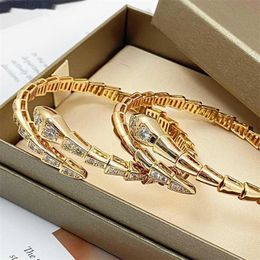 Baojia – Bracelet en acier incrusté Live Spirit, or Rose, mode léger, luxe, noué à os élevé
