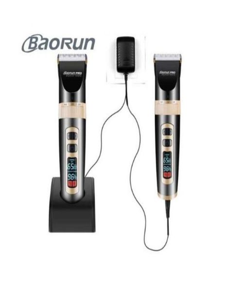 Baorun A8S professionnel LCD affichage Baber tondeuses à cheveux Machine de coupe de cheveux outil de coiffure 2000 mAh Li-ion batterie 7766022