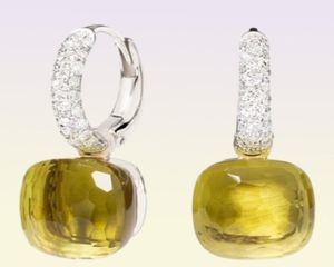 Baoyocn 23 couleurs Fasstal Candy Candy Square Orees Oreads 3 Gold Color Incrup Zircon CZ Boucles d'oreilles à eau Fashion Fashion Women Jewelry 2203233235