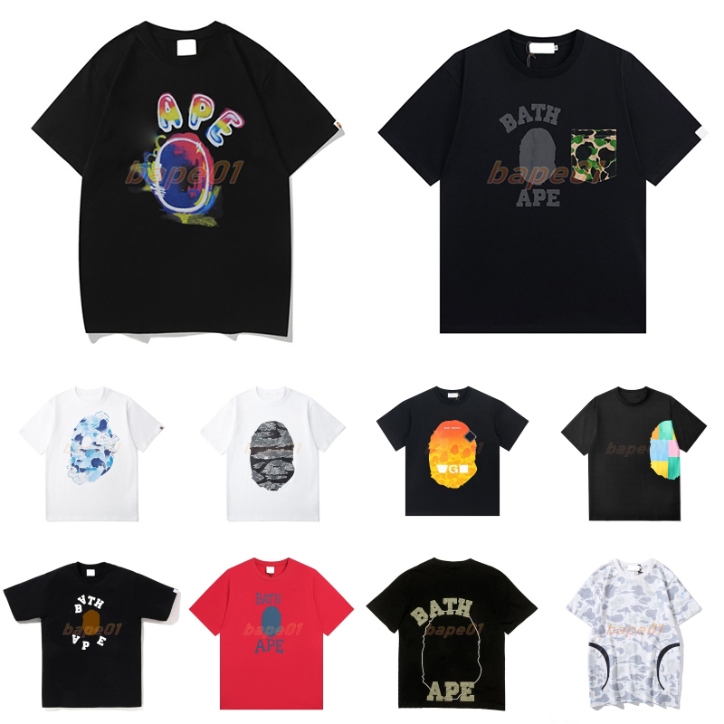 Camiseta de diseñador para hombre Ropa de calle de verano Camiseta de manga corta para hombres y mujeres Camiseta de hip hop de alta calidad Tamaño asiático M-XXL
