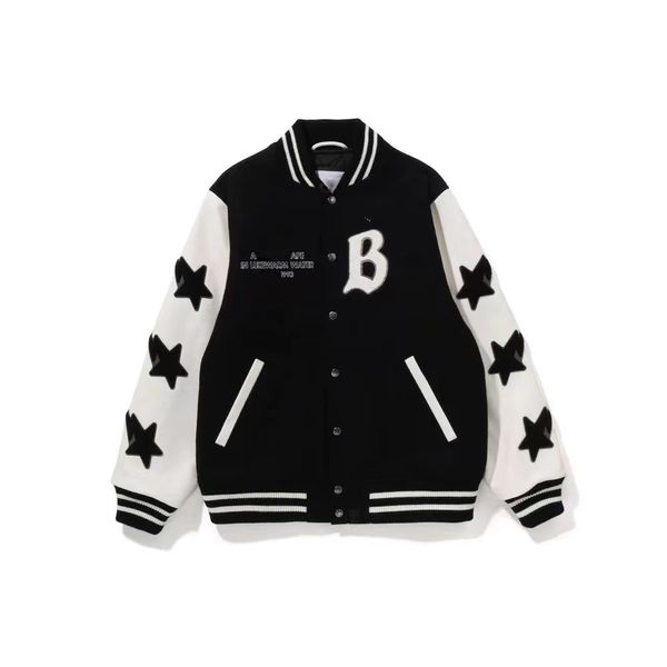 Bape Jacket Designer Hommes Veste Sport Vestes Lâche Varsity Veste Bapes Manches Longues Baseball Manteau Uniforme Veste Unique Bape Hoodies 4691