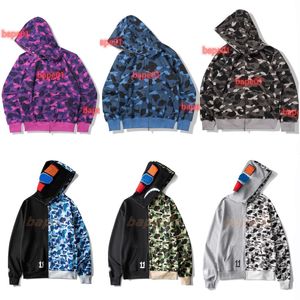 Shark Sweat à capuche Designer Sweats à capuche Hommes Femmes Sweetwear Veste Shark Bouche Motif Sweat à capuche Camouflage Imprimer Sweatshirts pour hommes 23 couleurs Vêtements pour femmes Taille asiatique M-3XL