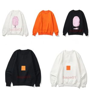 Sweat à capuche pour hommes Hip Hop Sweatshirts Hommes Femmes Street Sweats à capuche Noir Blanc Orange Manches longues Homme Designer Veste à capuche Taille M-XXL