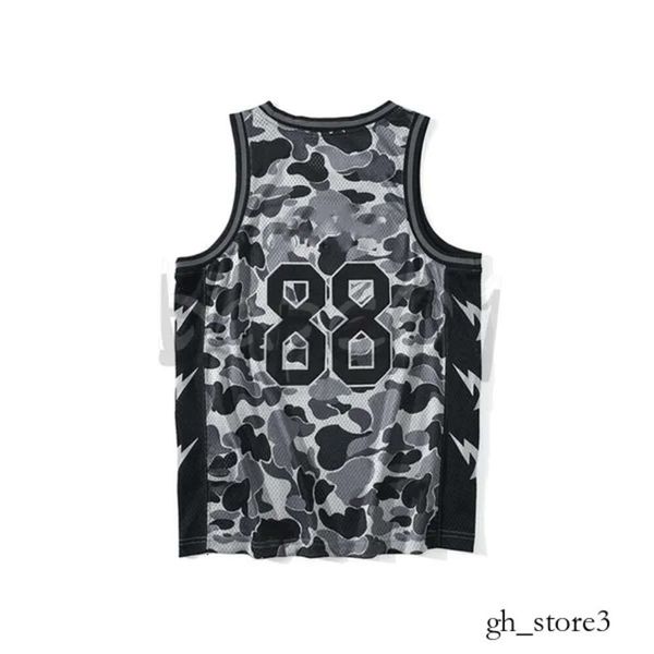 Bapes Sudadera con capucha Camiseta Diseñador Verano Hombres Baloncesto Bape Camiseta Chaleco Diseñador de moda Patrón de camuflaje Camisetas sin mangas Tamaño asiático M-3XL Bapesta Camiseta 128