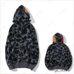 sweat à capuche Bapessta Hoodie Hoodie Hoodies Sweethirts SweetShirts Lumineux Camo Sweins Lumineux Broided Zip Veste Coton Terry Pulllaes lambrissées lumineuses 606