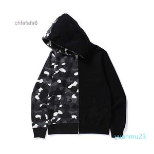 Bapesta Herenhoodies Hoodie Sweatshirts Designer Full Zip Dames Shark Qt 174D