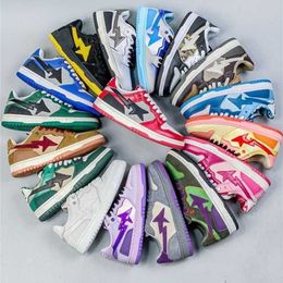 Bapesta Sk8 Sta Casual Chores Astronaute Candy Candy Star Mens and Women's Skate Shoes Taille 36-45 1P05
