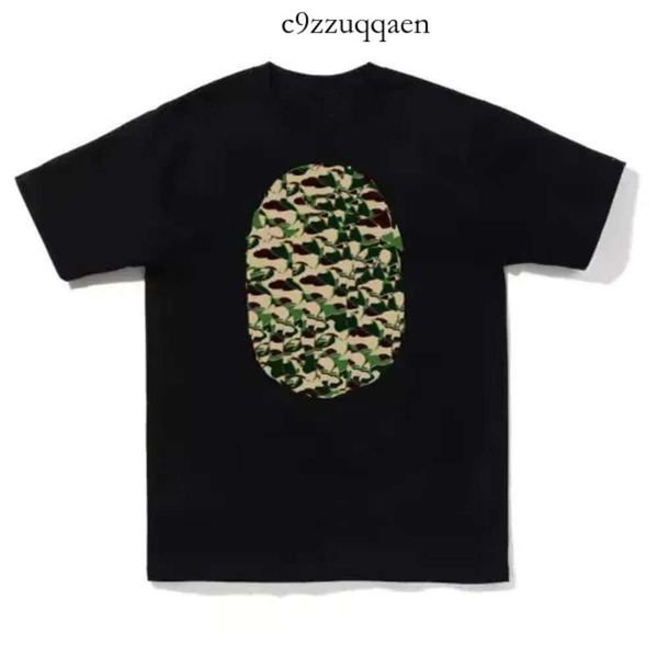 Bapesta Summer Designer Hommes T-shirts T-shirts Côté Double Face Camouflage Shark Vêtements Graphique Coloré Cajou Foudre Lumineux 693