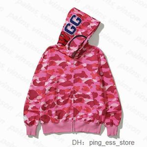 Bapesta Sweatshirts Shark Sweats à capuche Hommes Designers Sweat à capuche Sportif Camouflage Modèle Veste Homme High1 Qualité 5U5M