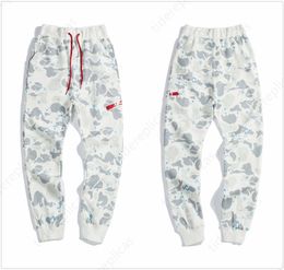 Bapestar pantalon designer requin singe tête humaine pantalons de survêtement surdimensionné bapesta bapes vestes à capuche hommes pantalons pantalons galaxie lumineux Q850