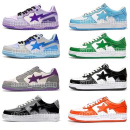 Bapestas Baped Hommes Casual Chaussures Bapesta Sk8 Sta Designer Camo Noir Blanc Vert Rouge Orange Camouflage Hommes Femmes Baskets Baskets De Sport