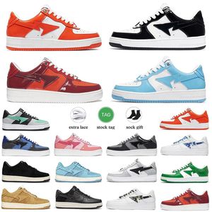 Bapestas Zapatillas para correr sk8 Zapato de plataforma Baped STA Negro Blanco Azul Rosa Verde Rojo Beige Charol Ante Camo Pastel Zapatillas deportivas para hombres y mujeres eur 36-45