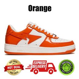 Bapestasen Designer schoenen sneakers voor heren dames lage top zwart wit baby blauw oranje camo groene pastelkleurige roze nostalgische grijze grijze heren heren mode trainers 142