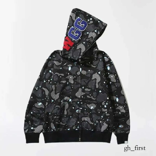 Felpa con cappuccio Bapeta Felpa con cappuccio full zip COLOR CAMO SHARK GIACCA DA SNOWBOARD Felpe con cappuccio Moda uomo Felpa con cappuccio da uomo Designer Felpa con cappuccio da uomo Pantaloni 814