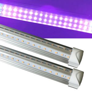 Bar 390NM UV Tube Lights LED Strip 1ft 2ft 3ft 4ft 5ft 6ft 8ft T8 LED Luminaires Noirs pour Room Glow Party Neon Party Supplies Affiches d'art fluorescentes usalight