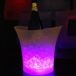 Bar 5 liter Volume plastic led ijsemmer kleur veranderende nachtclubs LED licht ijsemmer Champagne wijn bier ijsemmer Ship330x