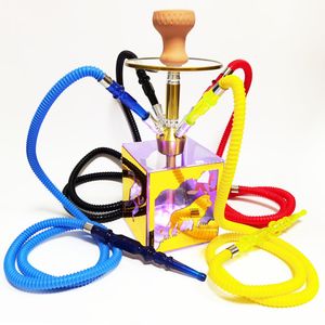 Bar Arabische shisha KTV lichtgevende vierpijps waterpijp waterpijp grote rook acryl shisha