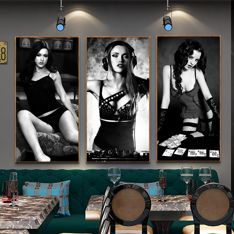 Bar decoration painting KTV sexy beauty hotel personality decoration creative wall painting body art hotel hanging painting