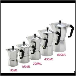 Bar Dining Home Kitchen Andere tuin3cup/6cup/9cup/12cup aluminium mokka espresso percolator Moka Pot Stovetop Coffee Maker Drop levering 2