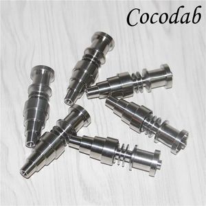 Bar gr2 universele koepelloze titanium nagel titanium gr2 nagels 10mm 14mm 18mm glazen bong waterleiding 6in1 titanium dab nail dab rig