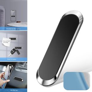 Bar Magnetische Auto Telefoon Houder Dashboard Mini Strip Vorm Stand Voor iPhone 14 Samsung Xiaomi Metalen Magneet GPS Auto Mount voor Muur