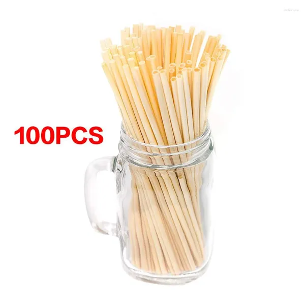 Produits de bar 100 pièces 20cm pailles de blé jetables paille à boire naturelle écologique pour accessoire de boisson