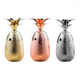 Produits de bar 2024 Panas Shape Glass Cocktail Wine Set Metal tasses