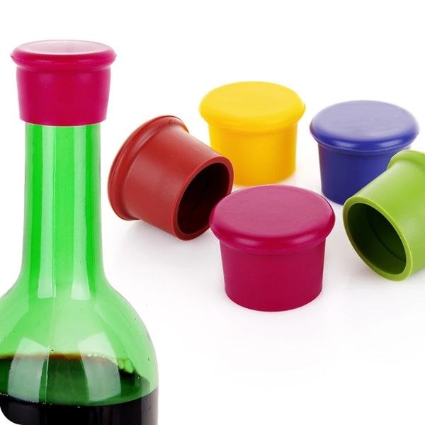 Productos de barra, tapón de silicona para botella de vino, siliconas de calidad alimentaria, botella de condimento Flexible duradera, cubierta fresca sellada