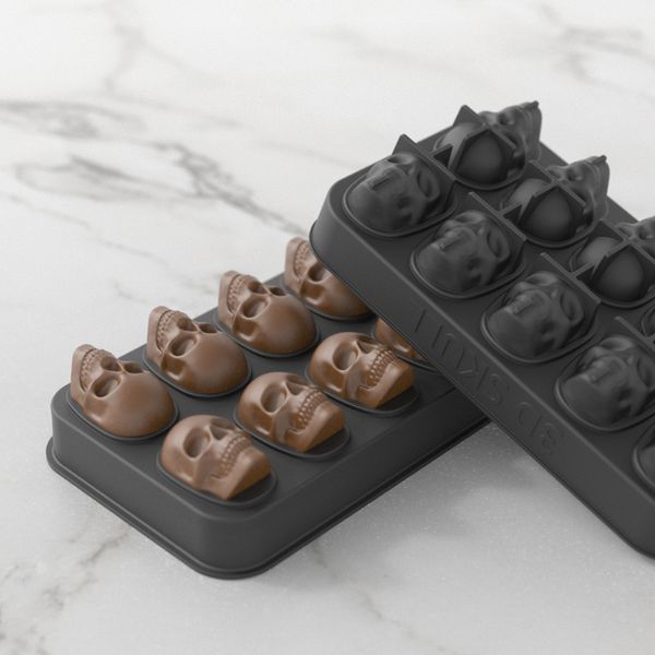 Barre Silicone Ice Cube Moule Crâne Forme Gâteau Chocolat Maker Plateaux DIY Moules 4 styles S9806