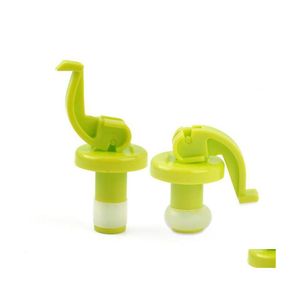 Bar Tools 2pcs/Set Novely Sile Sile Wine Bottle Stoppers Beer Cork Plug ER Kitchen Tool Drank Stopper Drop Delivery Home Garden Dinin DHDIS