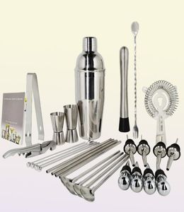 Outils de bar Kit barman Kit 130 pièces cocktails Shaker Ensemble avec un support rotatif en acier inoxydable Tool Bar pour l'expérience en cadeau pour boire MI7674031