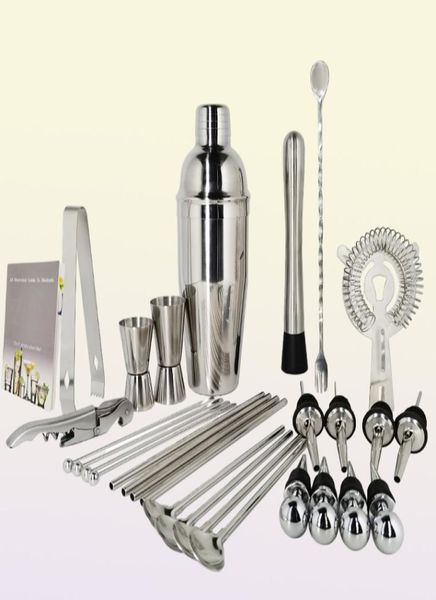 Outils de bar Kit barman Kit 130 pièces cocktails Siglement avec un support rotatif en acier inoxydable Tool Bar pour l'expérience en cadeau pour boisson MI8956535