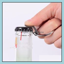 Bar Tools Barware Keuken Dining Home Garden LL EDC Mini Bottle Opener draagbare openers Keychain Outdoor Cam Eq Dh8pu