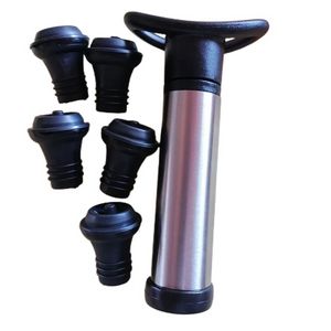 Bar Gereedschap Barware Keuken Dineren Home Garden Wine Preserver Set Roestvrije Steele Pomp Vacuüm Saver Stoppers Handmatige Vacu -afdichting B1015