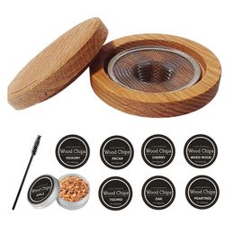 Bar Gereedschap Cocktail Roker Kit Whiskey Houten Rookhout Kap Voor Drankjes Keuken Accessoires Drop Levering Thuis Tuin Eetkamer Barw242g