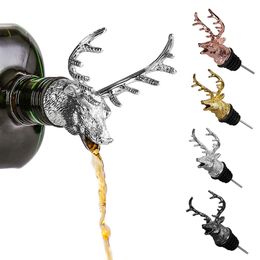 Bar Tools Herten Elk Lion BL Hoofd Wine Bul Bottle Stoppers Wedding Party Drinks Aerators Keuken Tool Accessoires Drop levering 2022 SMTFA