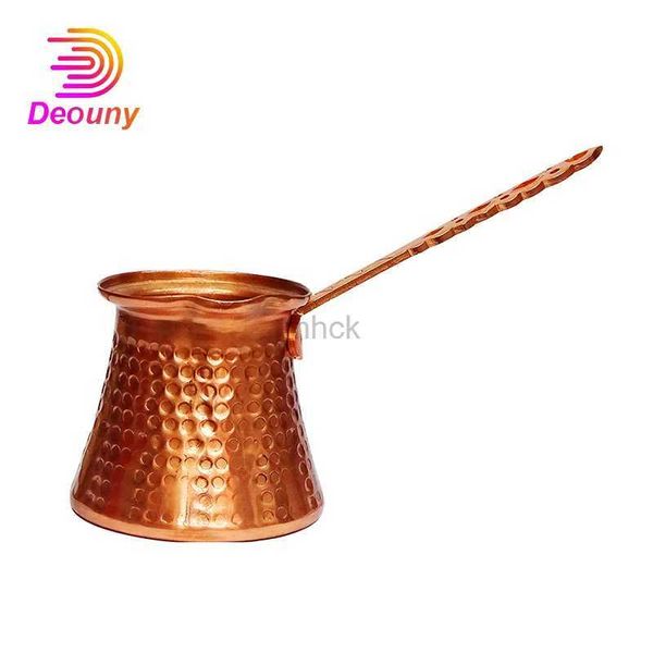 Outils de bar DEOUNY Pot de Cocktail turc pour barman tasse à flamme plaquée cuivre avec poignée verseur en verre feu bleu Blazer tasse outils de barre 240322