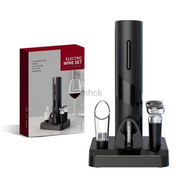 Herramientas de bar Juego de abridor de botellas de vino eléctrico Funciona con pilas Sacacorchos automático mejorado Abridor de ABS Gadgets de cocina Accesorios Herramientas de bar 240322