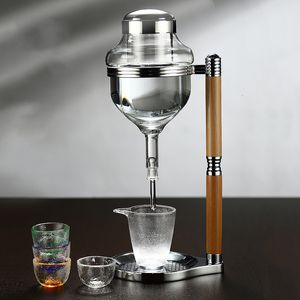 Bar Tools GIEMZA Dispensador de vino Estilo japonés Cuentagotas helado Sobrio Enfriador Sake Jarra Decantador Champán enfriado 230626