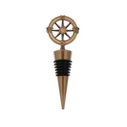 Bar Tool Golden Compass Wine Stopper Wedding Gunsten Geschenken Retro Wine Bottle Stoppers Souvenirs Alloy Compass Bottle-stopper SN754