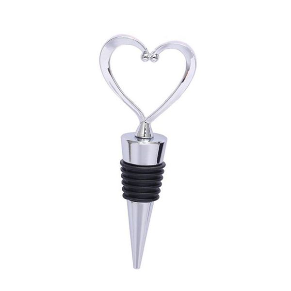 Herramientas de la barra en forma de corazón Champagne Wine Bottle Stopper Valentines Wedding Gifts Set Accesorios Xb1 Drop Delivery Home Garden Kitchen Dhbkg