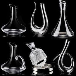 Bar Tools Hoogwaardige Crystal Glass Red Wine Decanter Huishoudelijk Dispensereuropean Jug Personality Set 230814