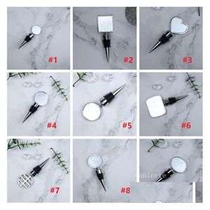 Outils De Bar Maison Ronde Bouchon De Bouteille De Vin Rouge Outil En Métal Blanc Cadeau De Mariage Pour Diy Cristal Dôme Cabochones Accessoire Lt134 Drop Deli Dhvwb