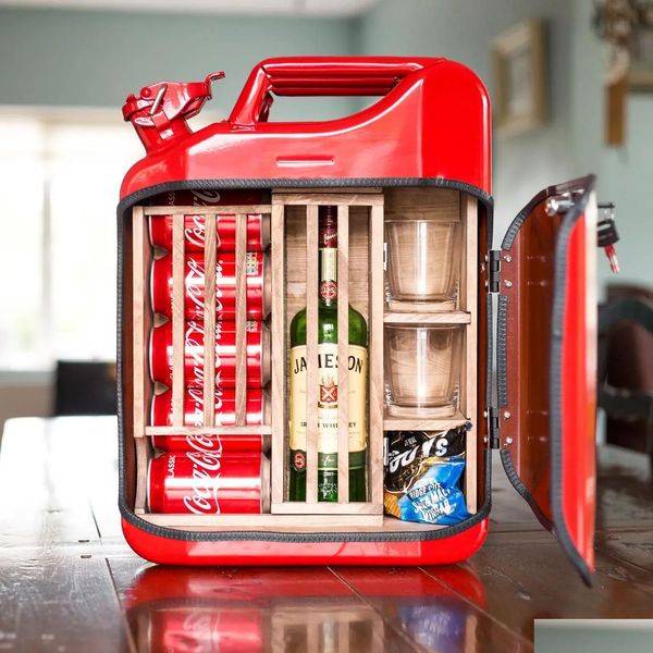 Outils de bar Jerry Can Minigasoline Barrel Wine Cadeau pour papa Hus MinIbars Gifts 230605 Drop Livrot Home Garden Kitchen Dining Barwa Dhby3